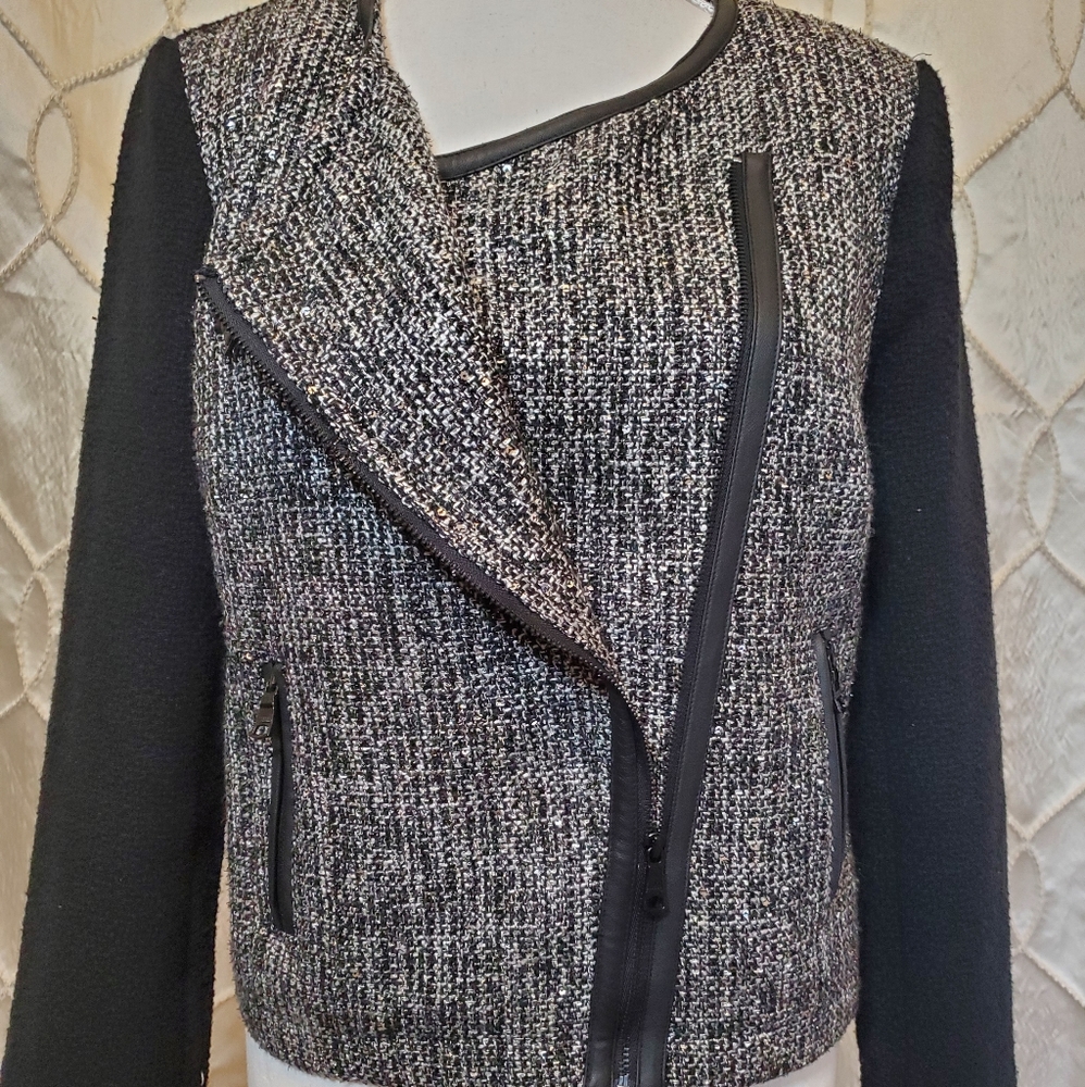 Banana Republic Sequined Zipper Jacket